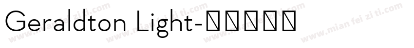 Geraldton Light字体转换